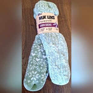 MUK LUXS CABIN SOX 2 PAIRS IN A PACK. NWT